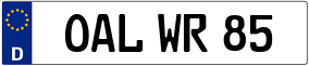 Truck License Plate